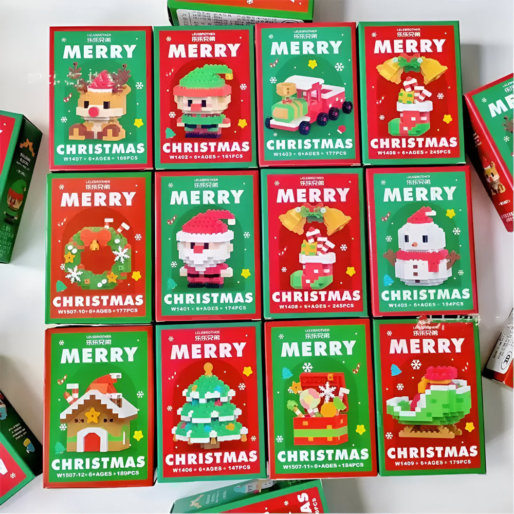 Christmas Building Block Set Creative Holiday DIY Decoration Toy