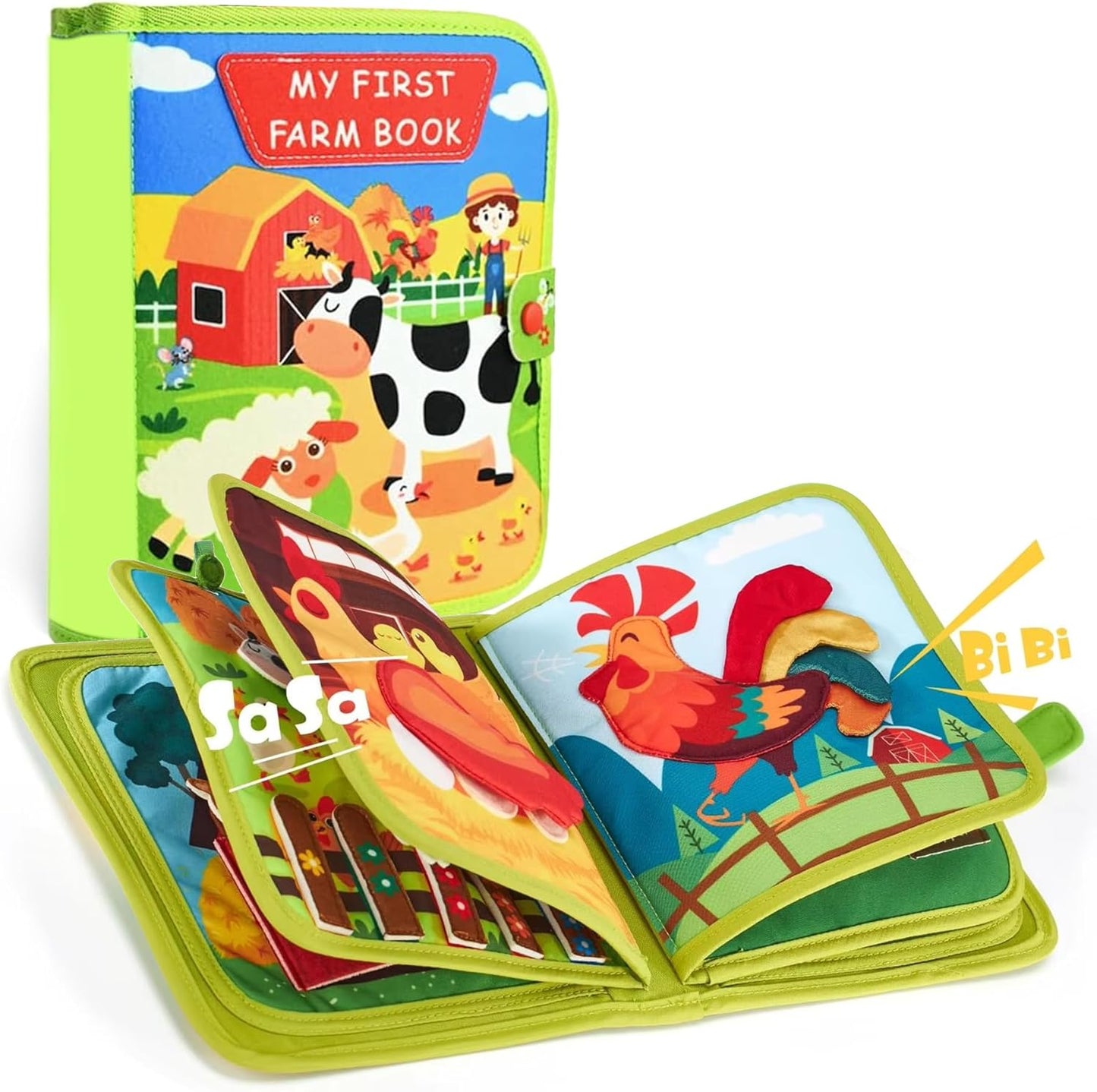 Farm Animal Storybook for Kids - Interactive Early Literacy Book 7