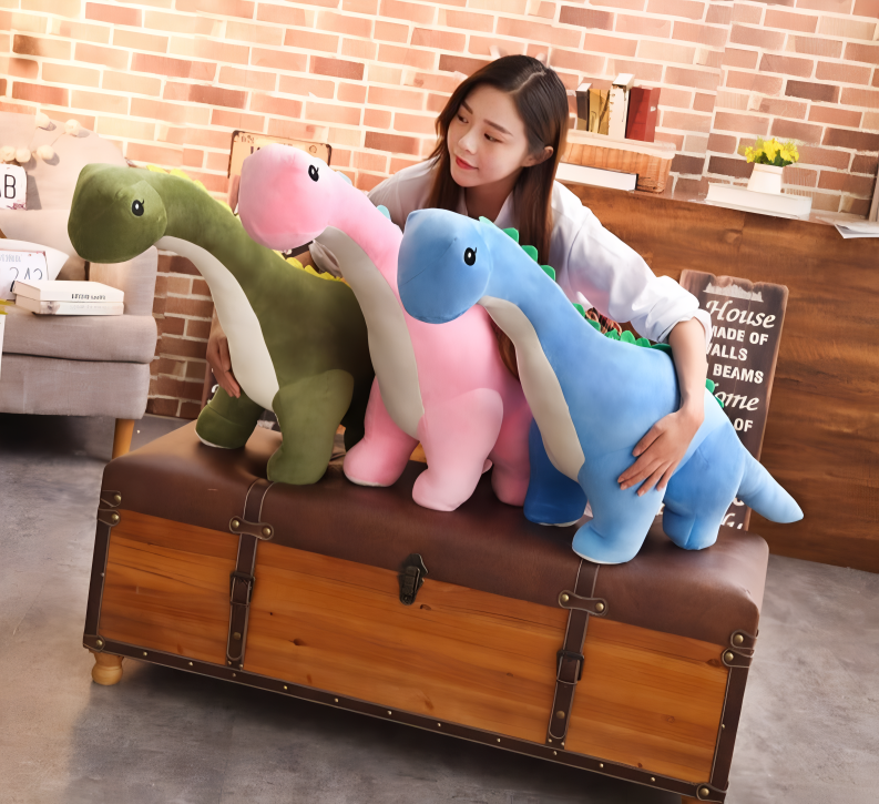 Giant Stuffed Dinosaur Plush Toy Soft Cuddly Animal for Kids 6