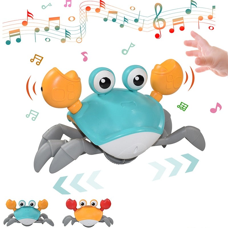 Interactive Crawling Crab Toy for Toddlers with Music and Sensors 1