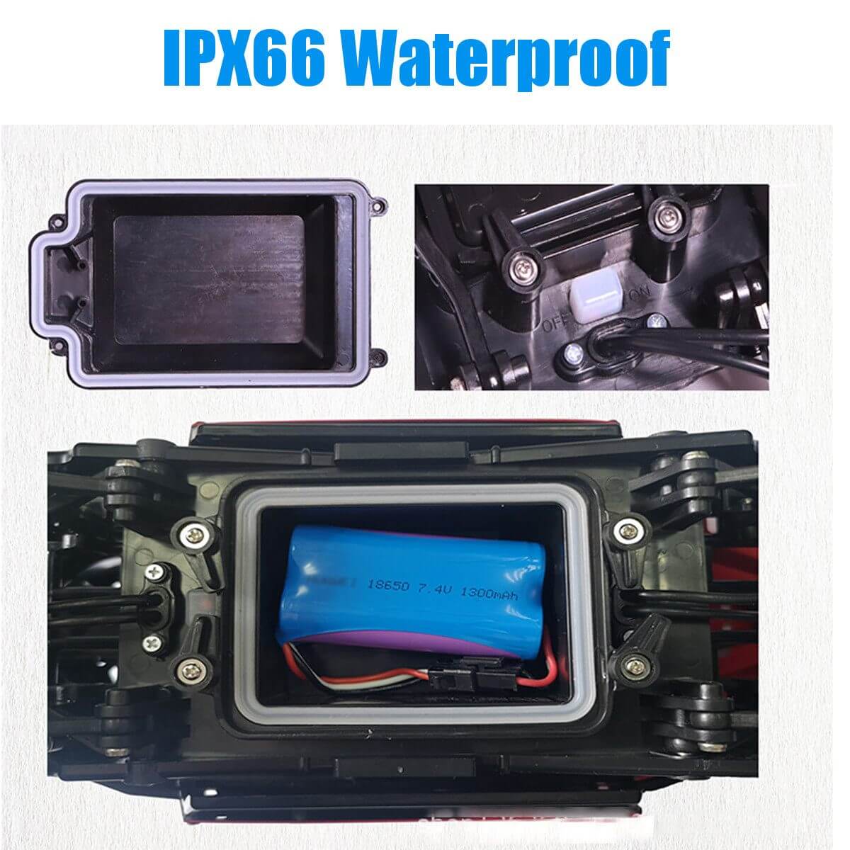 RC Truck Amphibious 1/8 Scale Waterproof 4WD Off-Road Vehicle 7