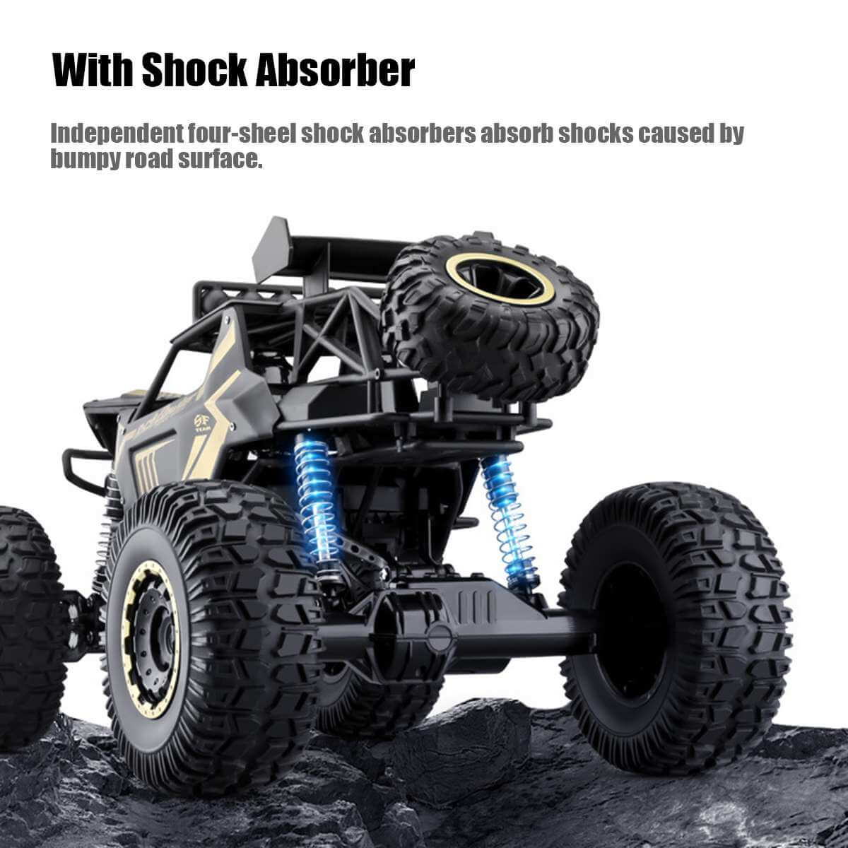 1/8 Scale 4WD Remote Control Monster Truck Off-Road Climbing Vehicle 3