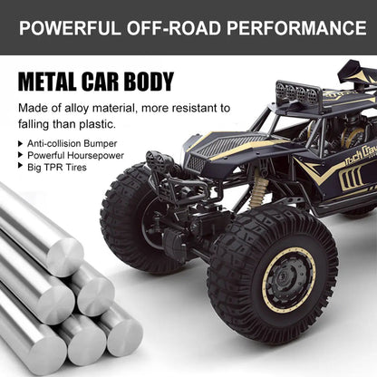 1/8 Scale 4WD Remote Control Monster Truck Off-Road Climbing Vehicle 6