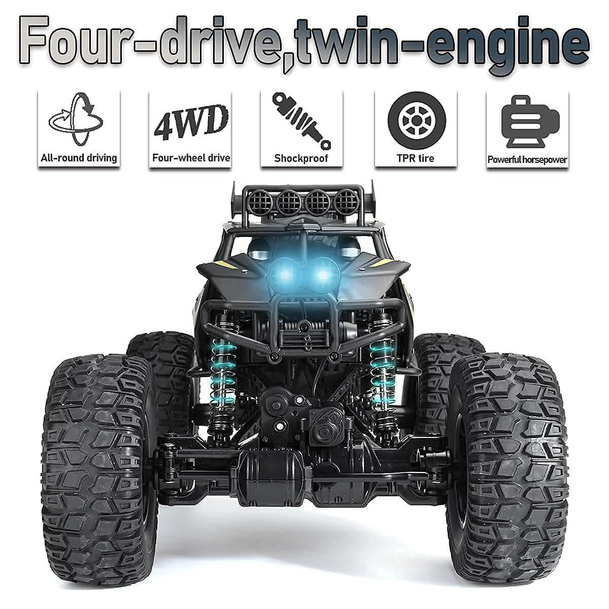1/8 Scale 4WD Remote Control Monster Truck Off-Road Climbing Vehicle 8