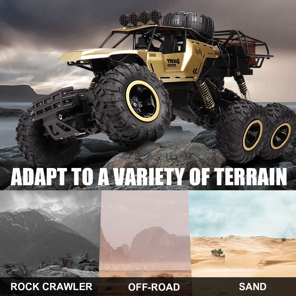 6-Wheel Remote Control Car Off-Road Monster Truck for Kids 3