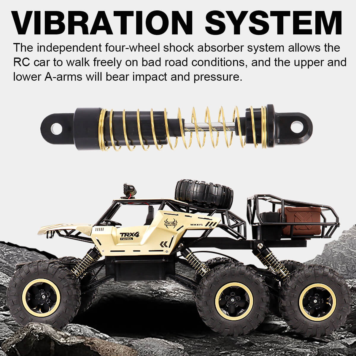 6-Wheel Remote Control Car Off-Road Monster Truck for Kids 5