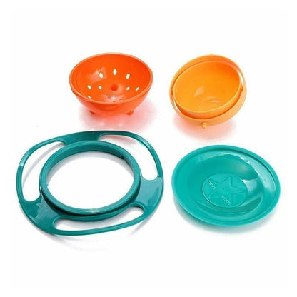 Anti-Spill Gyroscopic Children's Bowl with Ergonomic Handles 4
