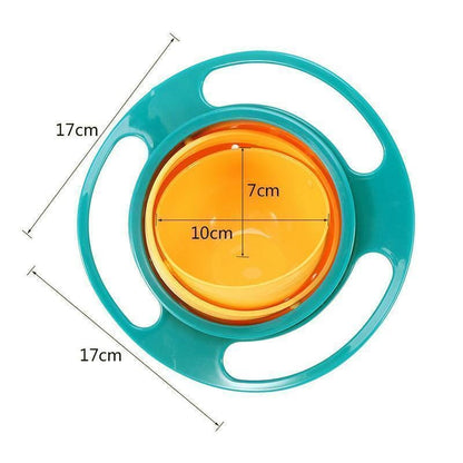 Anti-Spill Gyroscopic Children's Bowl with Ergonomic Handles 5
