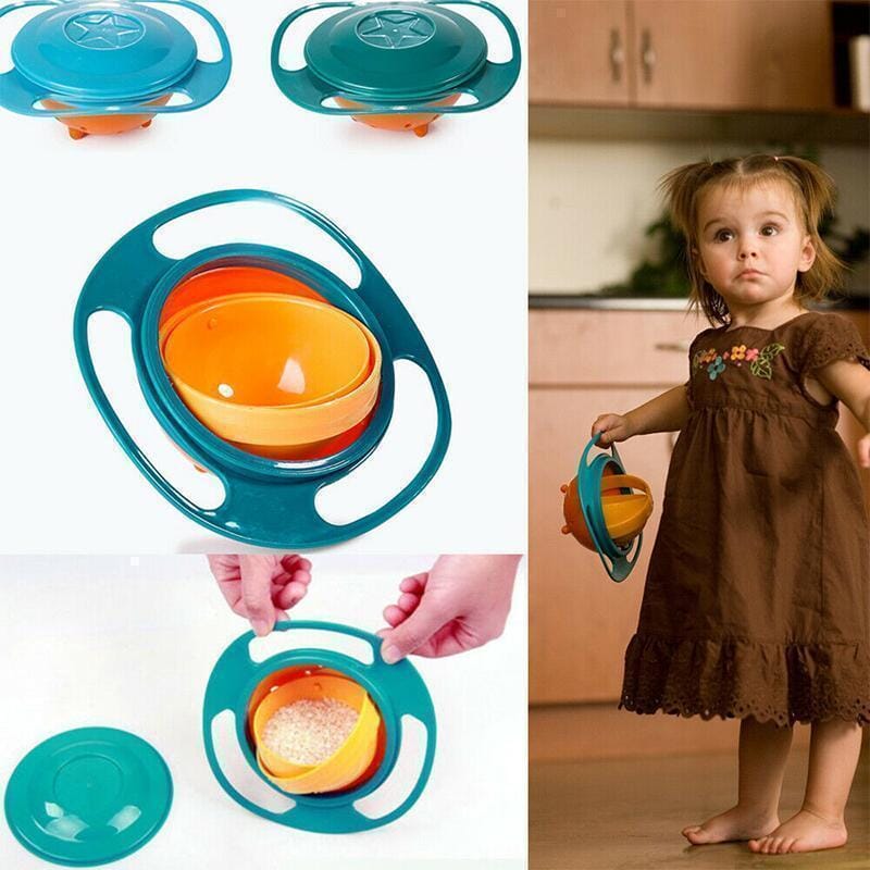 Anti-Spill Gyroscopic Children's Bowl with Ergonomic Handles 7