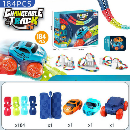 Anti Gravity Race Car Track Set for Kids - Flexible Customizable Fun 5