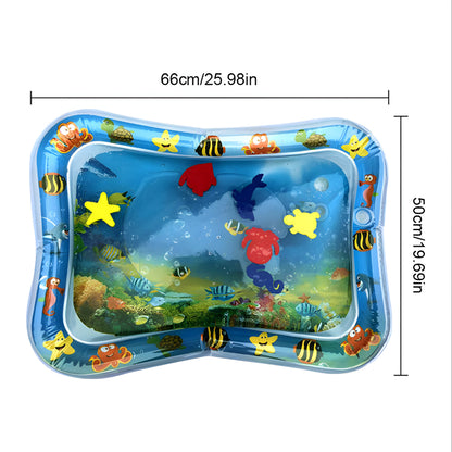 Baby Tummy Time Water Mat Sensory Development Play Toy Pad