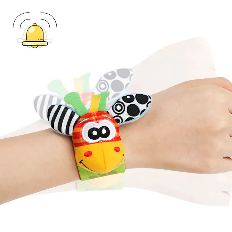 Baby Sensory Rattle Socks and Wristbands Set for Infants 3