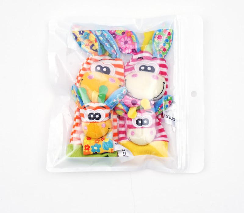 Baby Sensory Rattle Socks and Wristbands Set for Infants 8