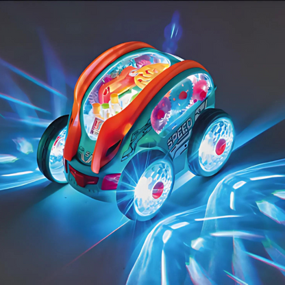 Car Toy with LED Lights and 360° Spin Action for Kids 0