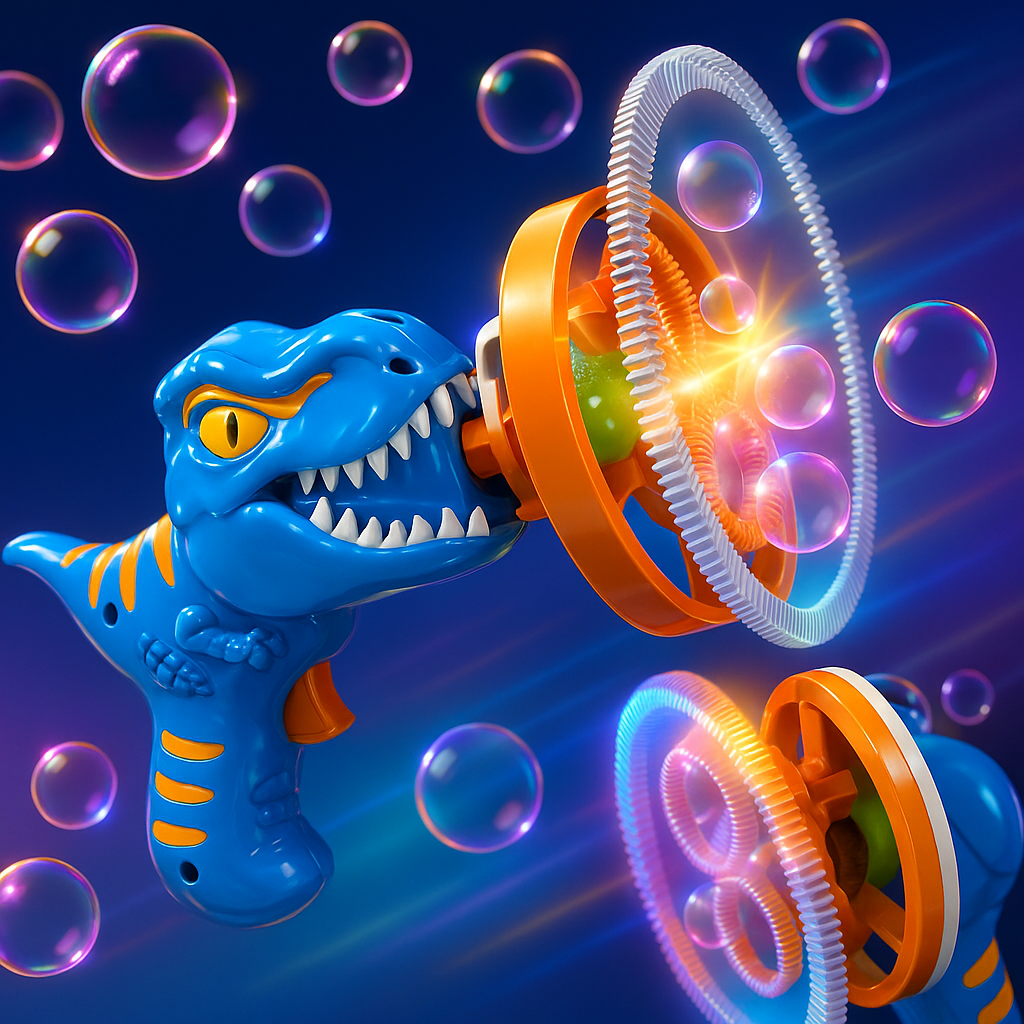 Dinosaur Bubble Blower Gun Kids Outdoor Automatic Bubble Machine