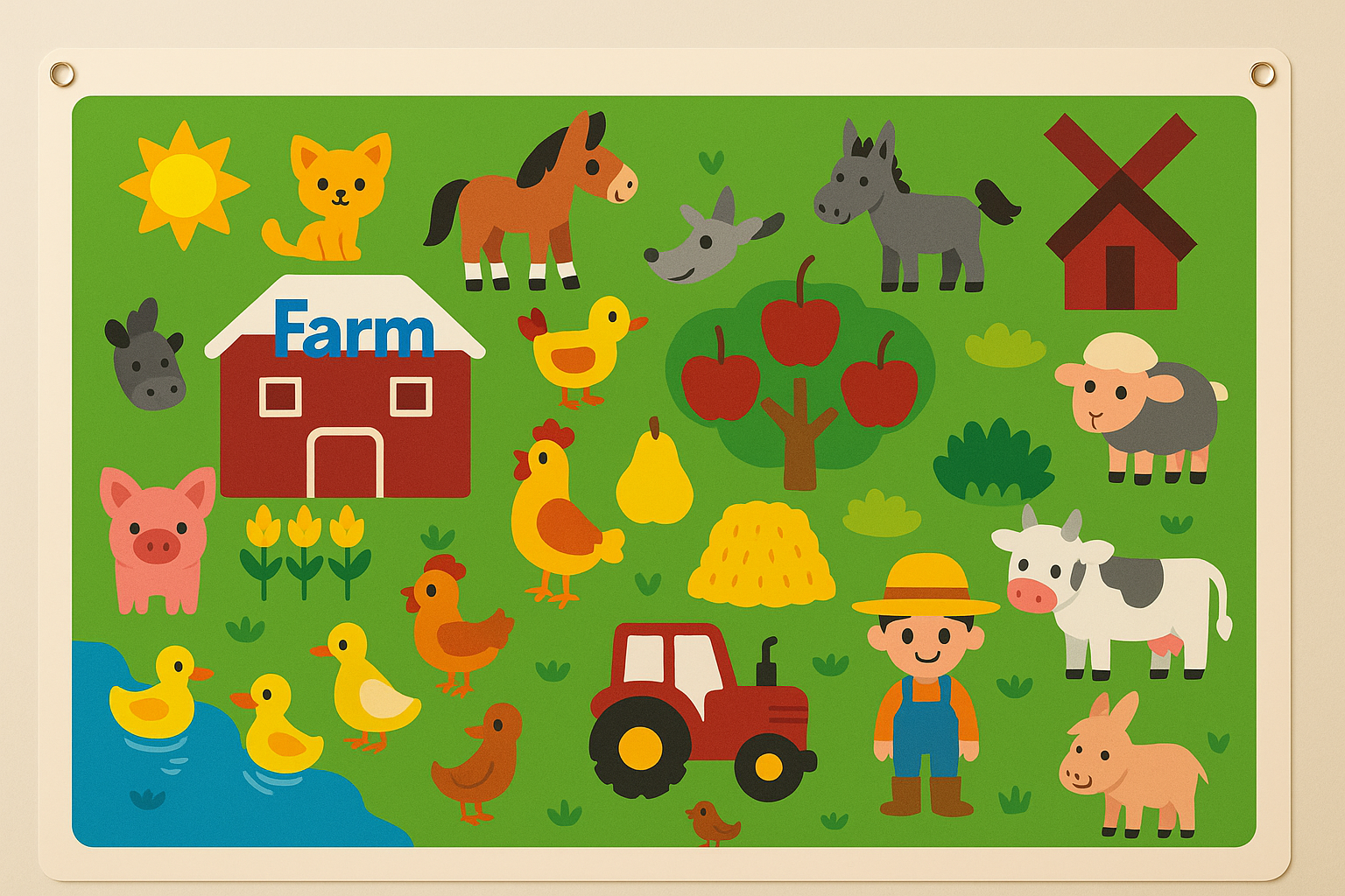 Children's Felt Letter Board for Creative Storytelling and Learning 0