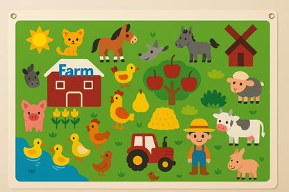 Children's Felt Letter Board for Creative Storytelling and Learning 0