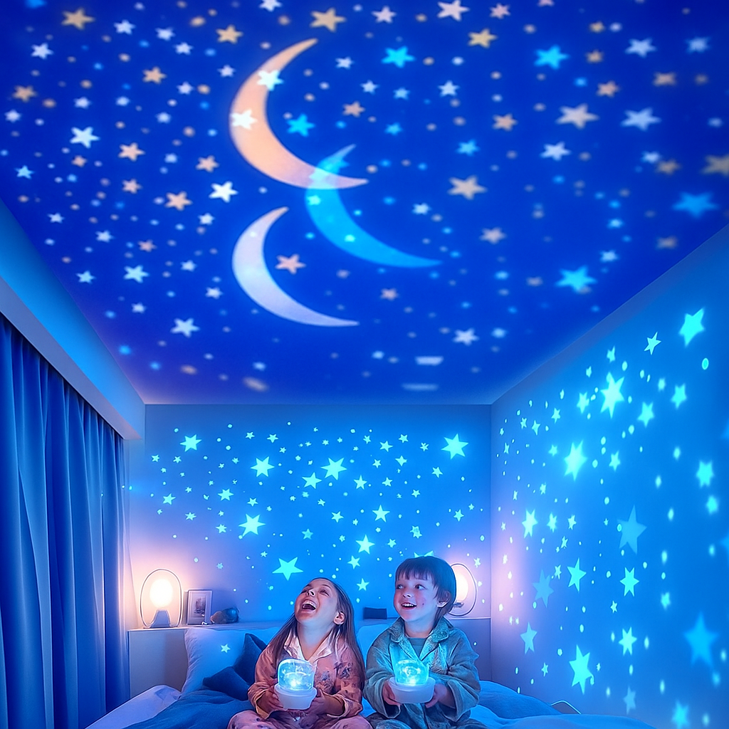 Children's Night Light Projector with Ocean and Starry Sky Themes 0