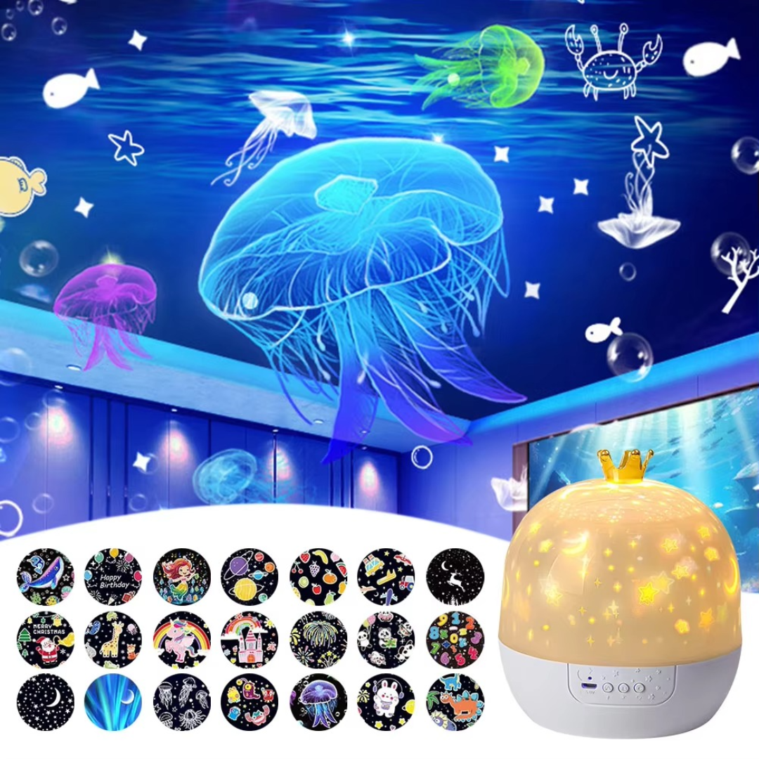 Children's Night Light Projector with Ocean and Starry Sky Themes 1