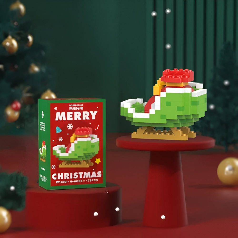 Christmas Building Block Set Creative Holiday DIY Decoration Toy