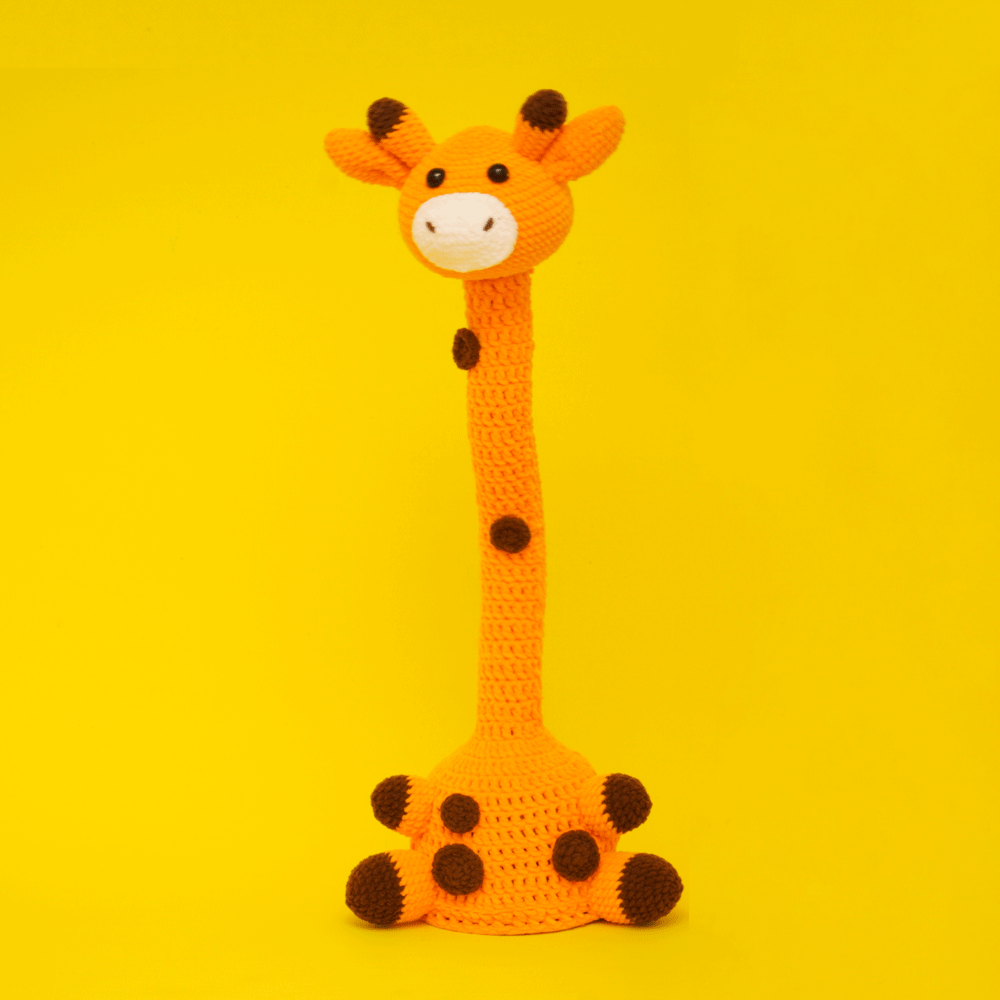Crochet Giraffe Toy Kit with Interactive Singing and Dancing Features 0