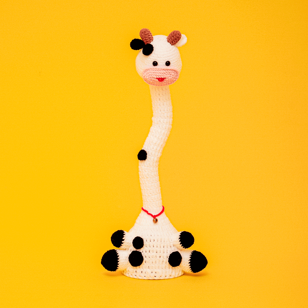 Crochet Giraffe Toy Kit with Interactive Singing and Dancing Features 12