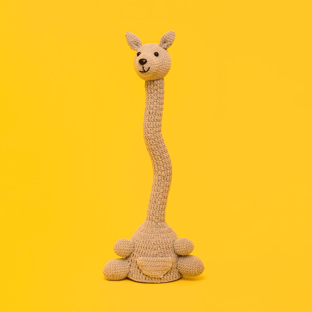 Crochet Giraffe Toy Kit with Interactive Singing and Dancing Features 14