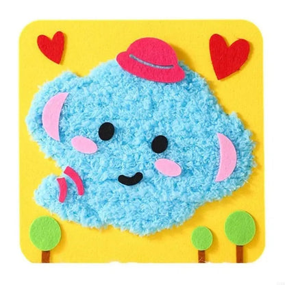 DIY Embroidery Craft Kit Colorful Animal Dolls for Kids Creative Fun 13