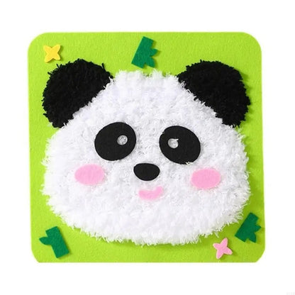 DIY Embroidery Craft Kit Colorful Animal Dolls for Kids Creative Fun 6