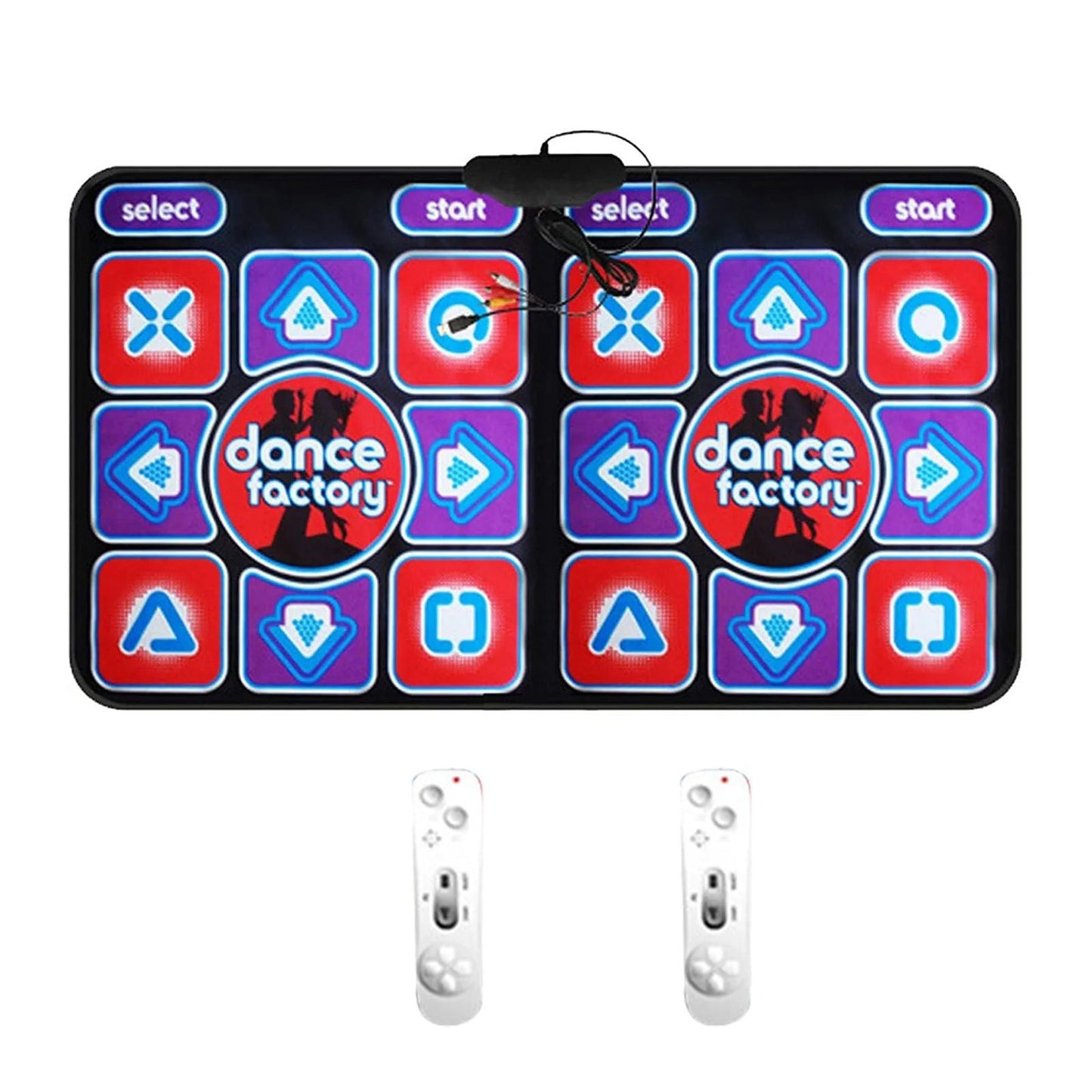 Double Dance Mat Non-Slip Music Game Remote Control Fun 4