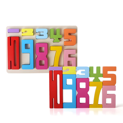Educational Math Blocks Colorful Counting Learning Toy
