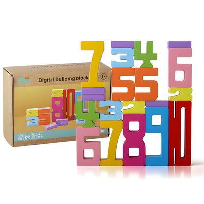 Educational Math Blocks Colorful Counting Learning Toy