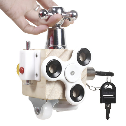 Montessori Busy Cube Toy Educational Learning Fine Motor Skills