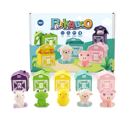 Montessori Farm Animal Toy Set Educational Learning Play