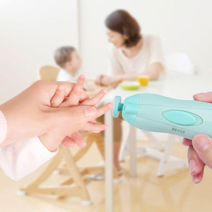 Electric Baby Nail File Trimmer Safe for Newborns Toddlers 6 Heads 2