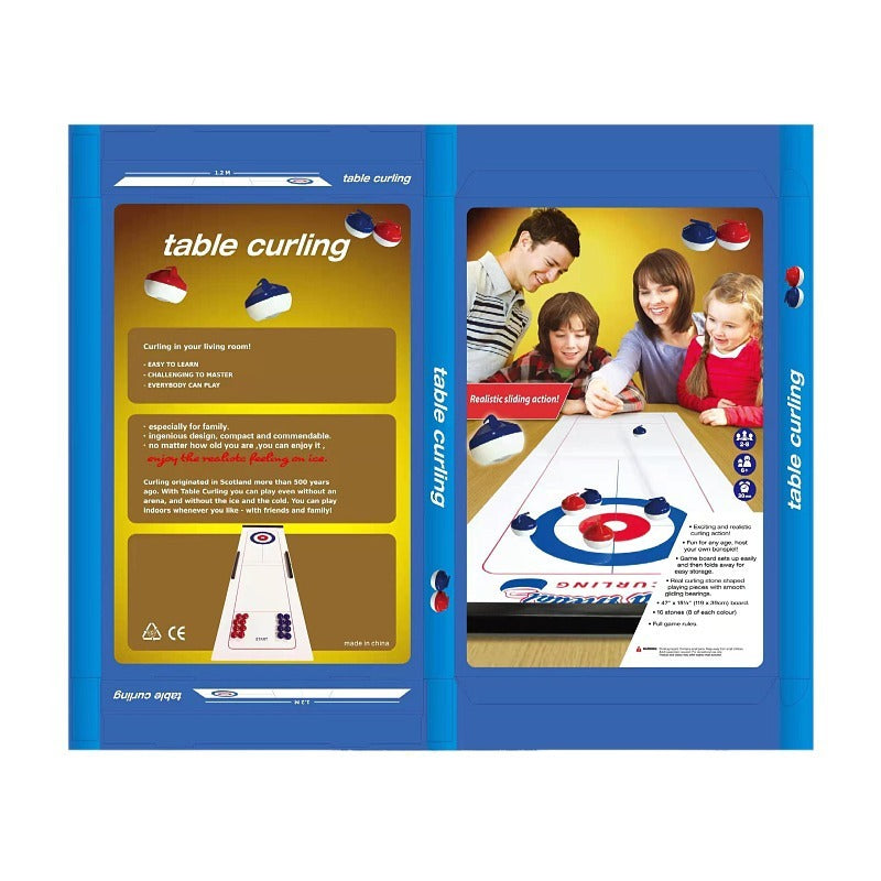 Family-Friendly Table Curling Game Set with Realistic Gameplay 6