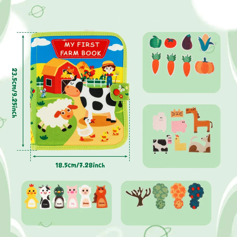 Farm Animal Storybook for Kids - Interactive Early Literacy Book 3