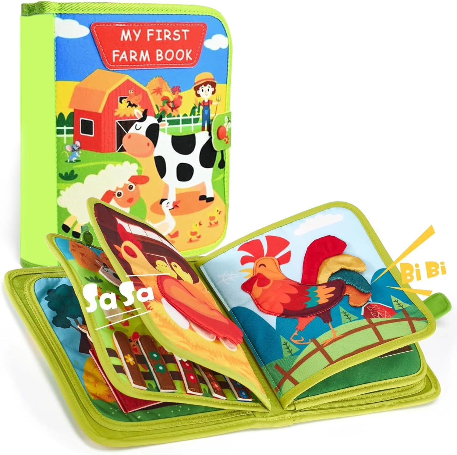 Farm Animal Storybook for Kids - Interactive Early Literacy Book 7