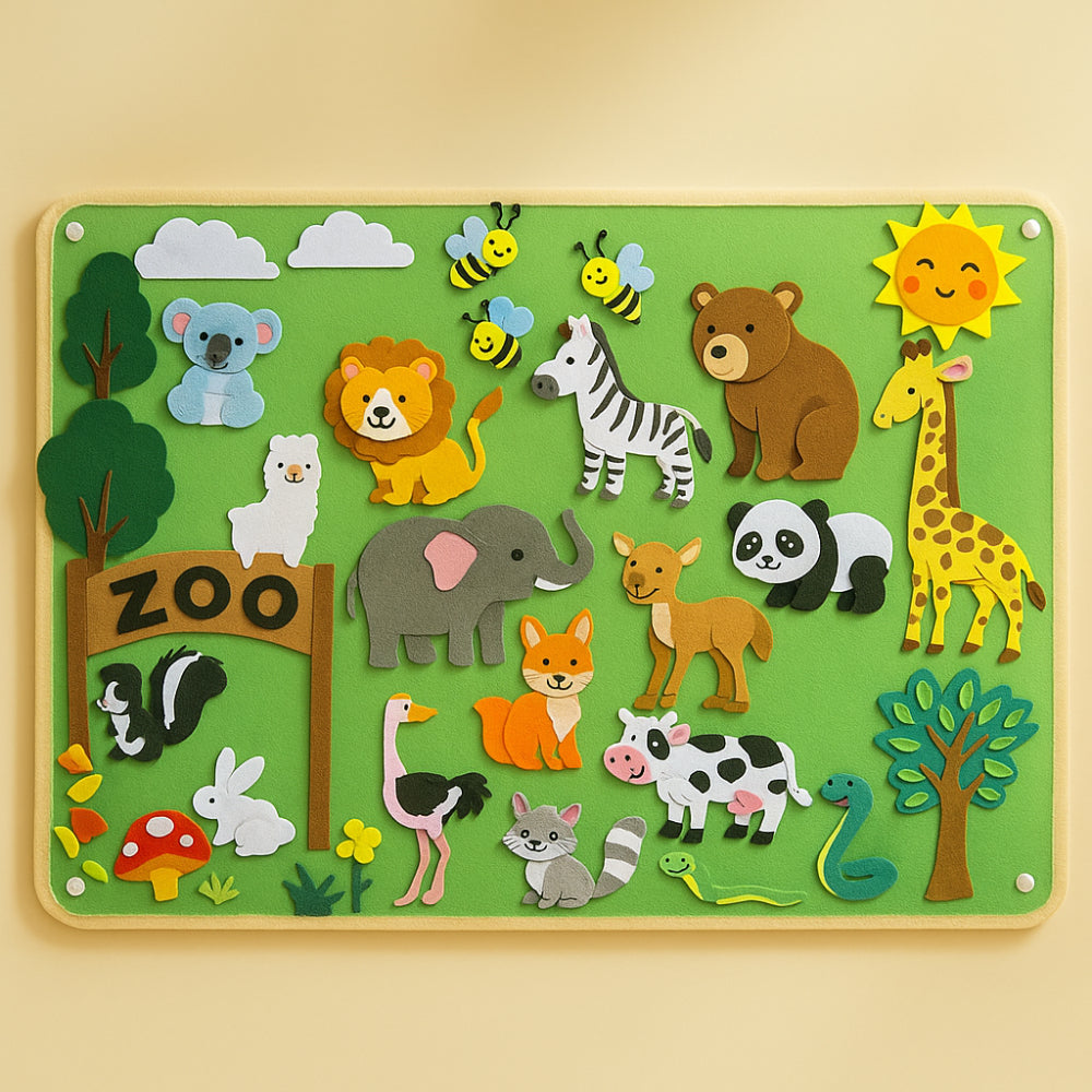 Felt Board Set Educational Learning Toy Creative Activity Kit