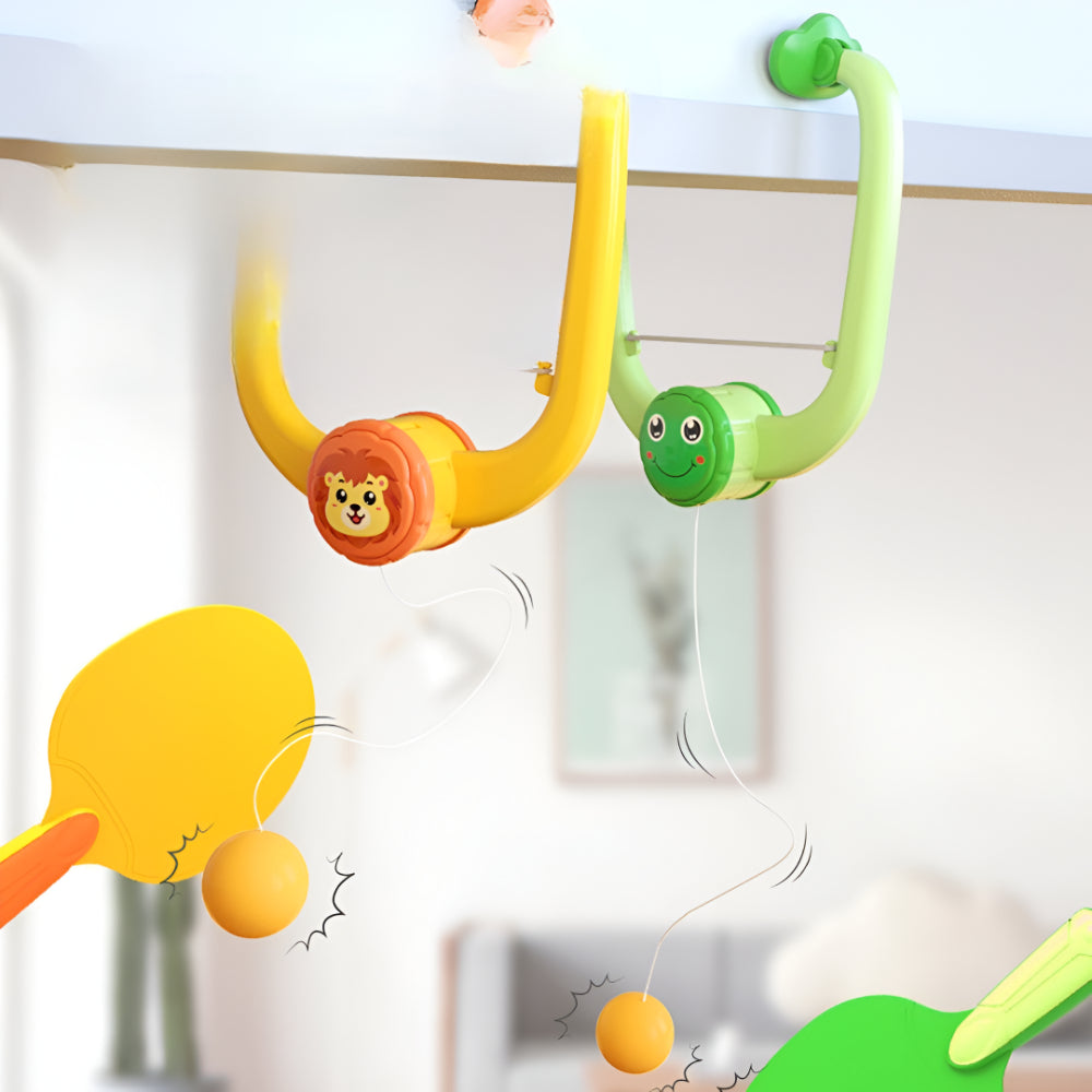 Indoor Ping Pong Game Set Door Frame Active Play for Kids