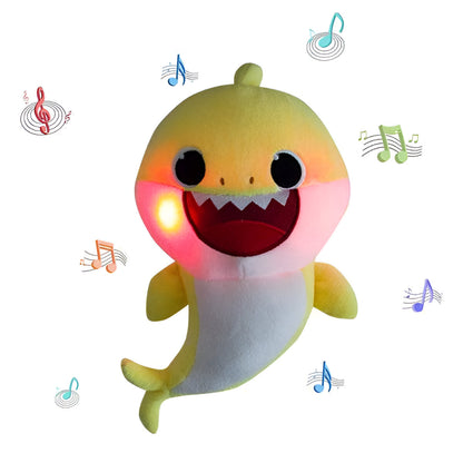 Musical Plush Shark Toy Light-Up Singing Soft Cuddly Gift