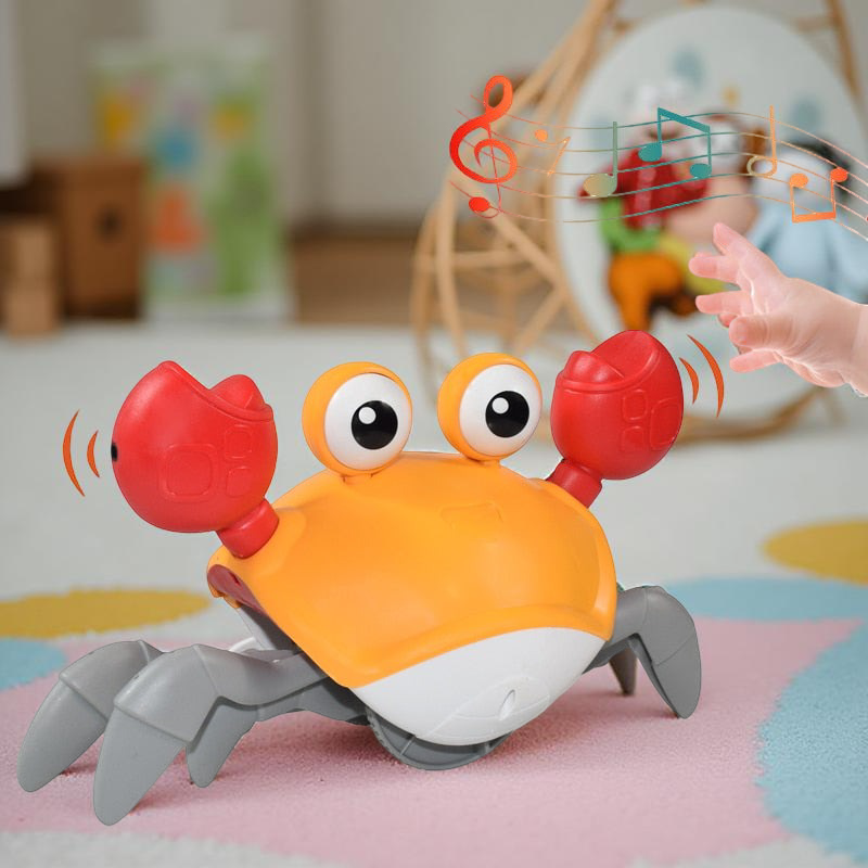 Interactive Crawling Crab Toy Sensory Development Baby Learning
