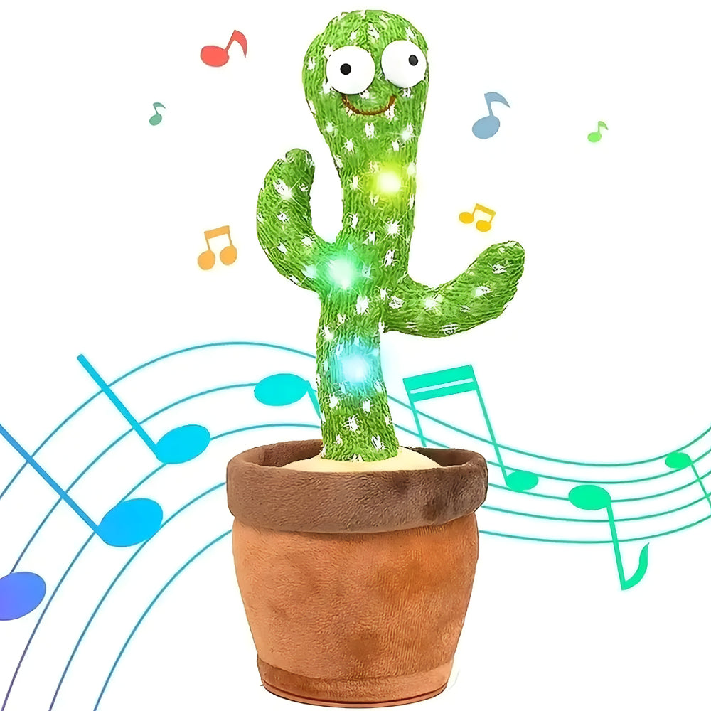 Dancing Cactus Toy Kids Interactive Musical Talking Plush