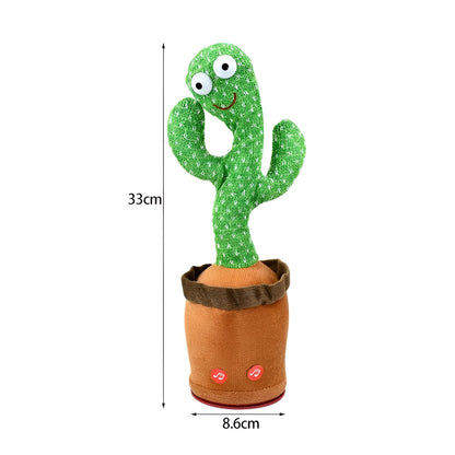 Dancing Cactus Toy Kids Interactive Musical Talking Plush