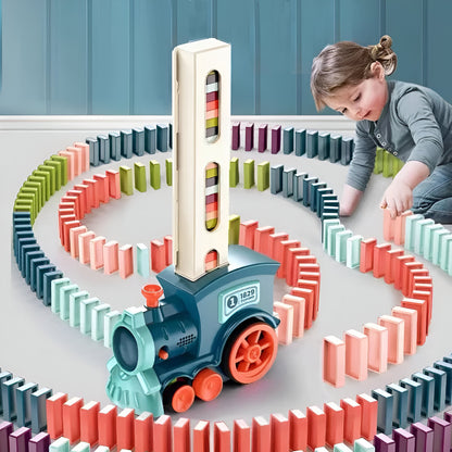 Domino Train Set Kids Educational Creative Building Toy
