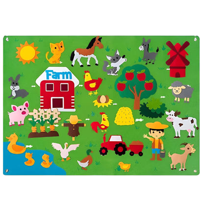 Felt Board Set Educational Learning Toy Creative Activity Kit