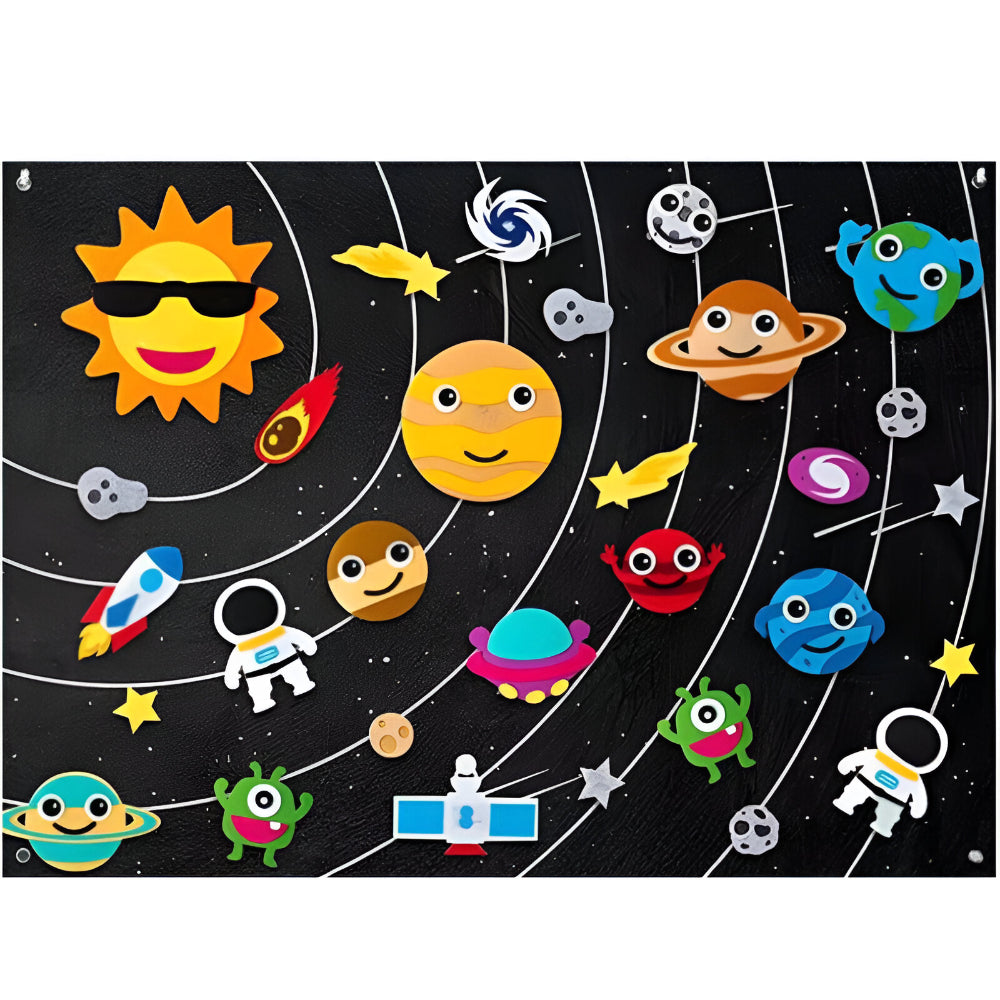 Felt Board Set Educational Learning Toy Creative Activity Kit