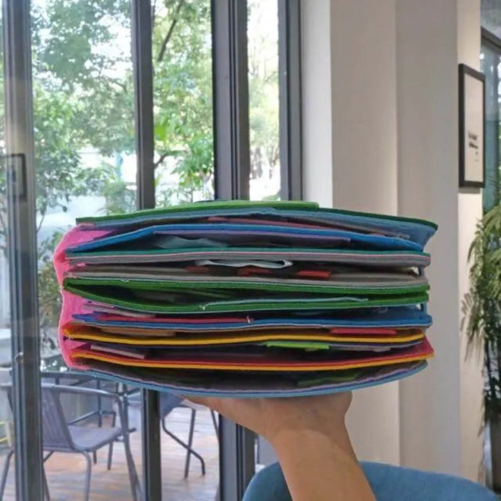 Montessori Felt Storybook Interactive Learning Toy Fine Motor Skills