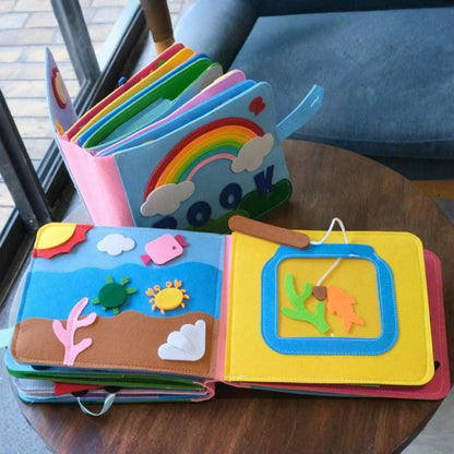 Montessori Felt Storybook Interactive Learning Toy Fine Motor Skills