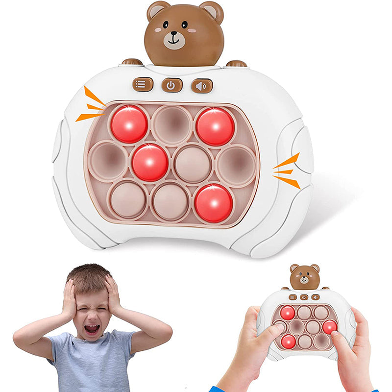 Interactive Pop-It Reaction Game Console for Kids and Adults 4